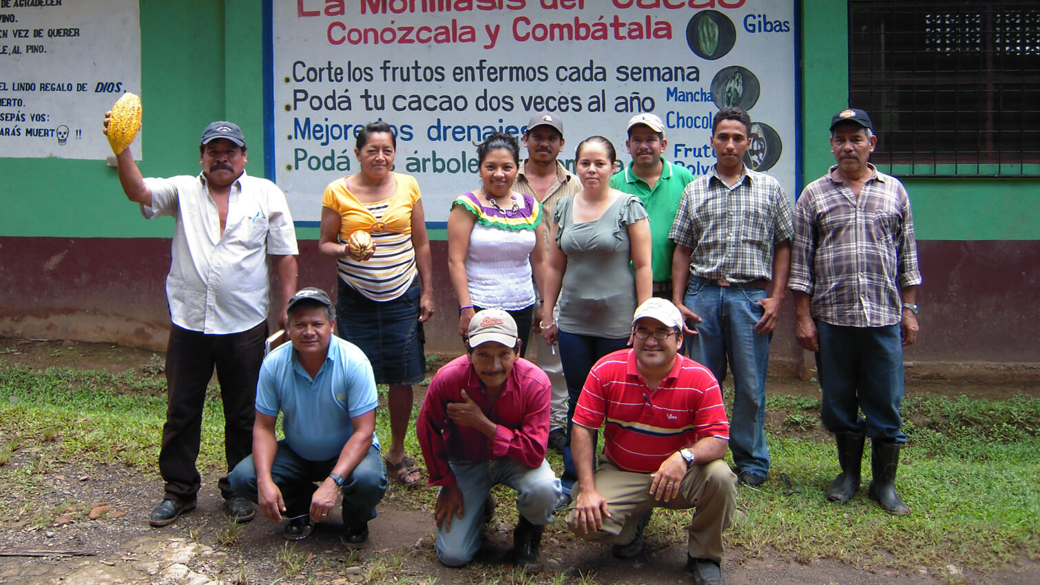 Producteurs coopÃ©rative Cacao Nica de cacao coco passion au Nicaragua 